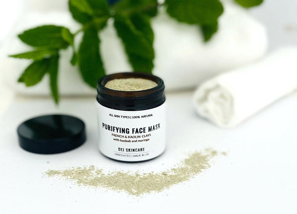 
            
                Load image into Gallery viewer, Purifying Face Mask - French and Kaolin Clays Enriched With Organic Moringa &amp;amp; Baobab Powders
            
        