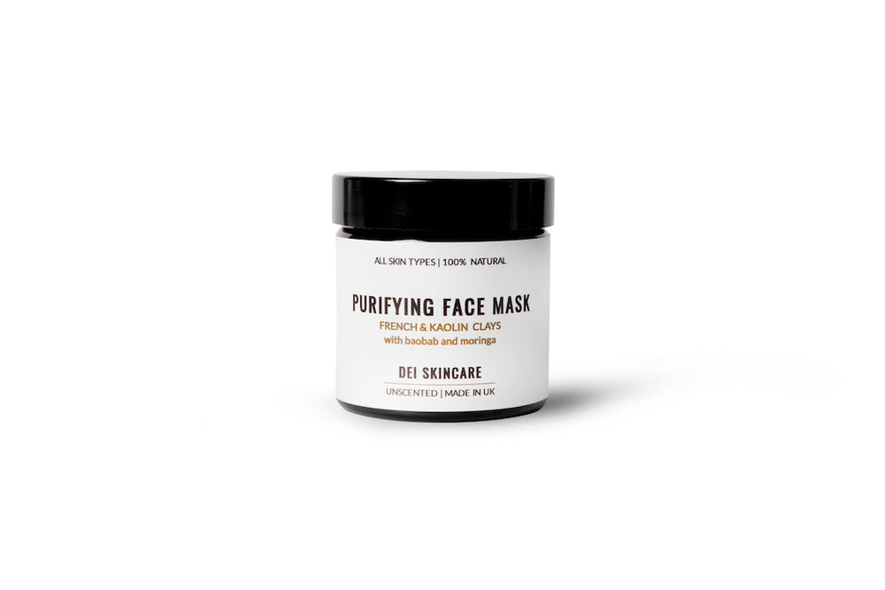 Purifying Face Mask - French and Kaolin Clays Enriched With Organic Moringa & Baobab Powders